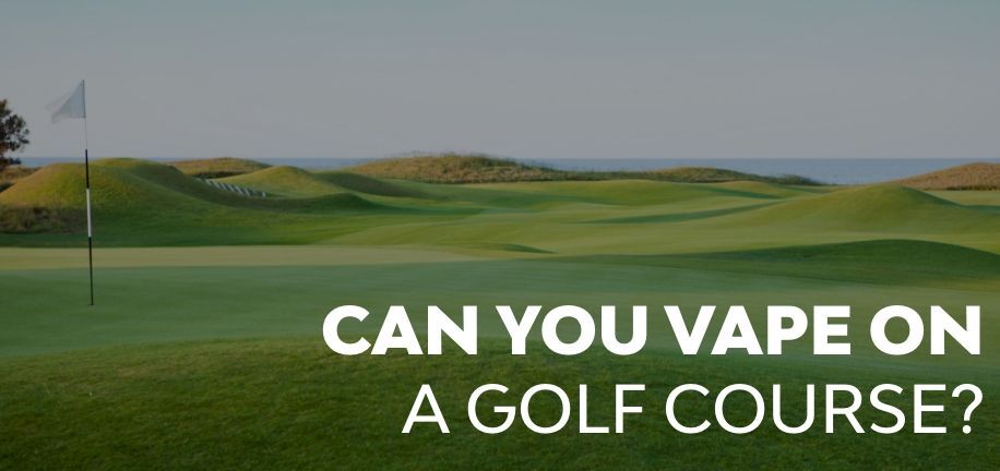 Can I vape when golfing?