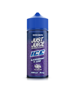 Just Juice Shortfill - Blackcurrant & Lime on Ice - 100ml