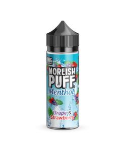 Moreish Puff Menthol Shortfill - Grape & Strawberry - 100ml