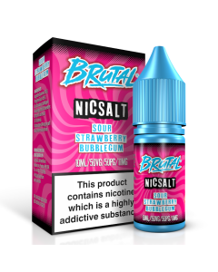 Brutal Nic Salt - Sour Strawberry Bubblegum - 10ml