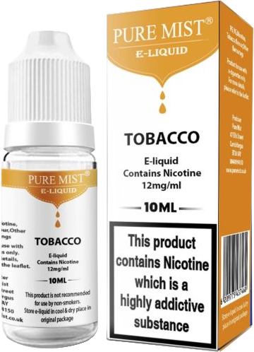 Shop Pure Mist Tobacco flavour 10ml e-liquid